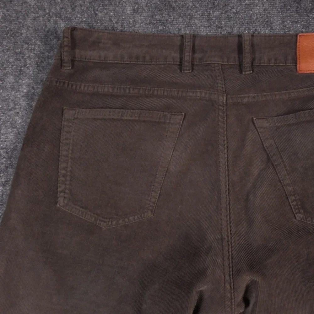 PT Torino Jazz Corduroy Jeans Mens 34x30 Brown Slim Straight Stretch